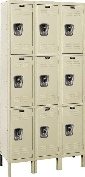 Hallowell - 9 Door, 3 Tier, Ready-Built Wardrobe & Box Lockers - Apex Tool & Supply