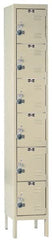 Hallowell - 6 Door, 6 Tier, Ready-Built Wardrobe & Box Lockers - Apex Tool & Supply