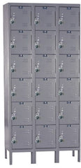 Hallowell - 18 Door, 6 Tier, Ready-Built Wardrobe & Box Lockers - Apex Tool & Supply