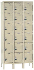 Hallowell - 18 Door, 6 Tier, Ready-Built Wardrobe & Box Lockers - Apex Tool & Supply