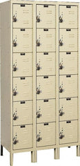 Hallowell - 18 Door, 6 Tier, Ready-Built Wardrobe & Box Lockers - Apex Tool & Supply