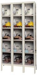 Hallowell - 15 Door, 5 Tier, Safety-View Plus Box Lockers - Apex Tool & Supply