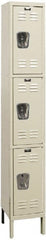 Hallowell - 3 Door, 3 Tier, Galvanite Corrosion Resistant Wardrobe & Box Lockers - Apex Tool & Supply
