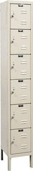Hallowell - 6 Door, 6 Tier, Galvanite Corrosion Resistant Wardrobe & Box Lockers - Apex Tool & Supply