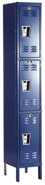 Hallowell - 3 Door, 3 Tier, Premium Wardrobe Lockers - Apex Tool & Supply