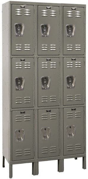 Hallowell - 3 Door, 1 Tier, Premium Wardrobe Lockers - Apex Tool & Supply