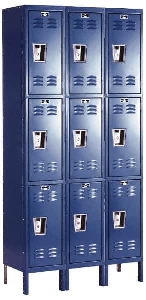 Hallowell - 9 Door, 3 Tier, Premium Wardrobe Lockers - Apex Tool & Supply