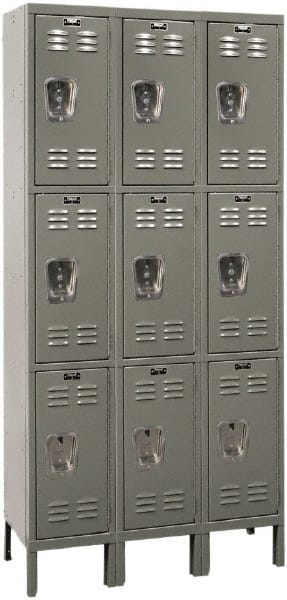 Hallowell - 9 Door, 3 Tier, Premium Wardrobe Lockers - Apex Tool & Supply