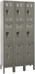 Hallowell - 9 Door, 3 Tier, Premium Wardrobe Lockers - Apex Tool & Supply