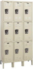 Hallowell - 9 Door, 3 Tier, Premium Wardrobe Lockers - Apex Tool & Supply