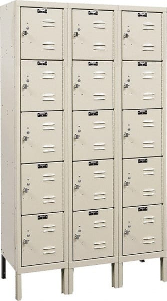 Hallowell - 15 Door, 5 Tier, Premium Box Lockers - Apex Tool & Supply