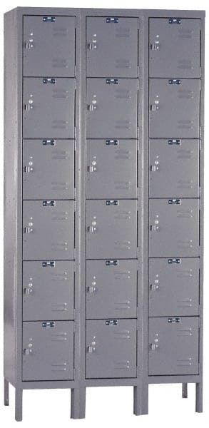 Hallowell - 18 Door, 6 Tier, Premium Box Lockers - Apex Tool & Supply