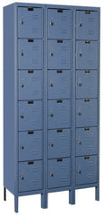 Hallowell - 18 Door, 6 Tier, Premium Box Lockers - Apex Tool & Supply