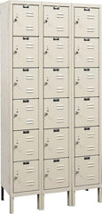 Hallowell - 18 Door, 6 Tier, Premium Box Lockers - Apex Tool & Supply
