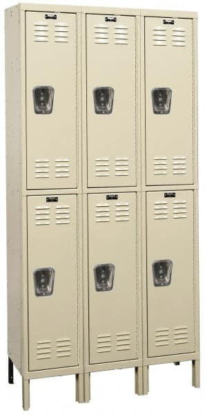 Hallowell - 6 Door, 2 Tier, Premium Wardrobe Lockers - Apex Tool & Supply