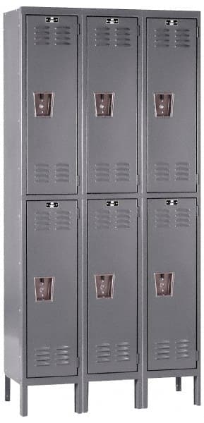 Hallowell - 6 Door, 2 Tier, Premium Wardrobe Lockers - Apex Tool & Supply