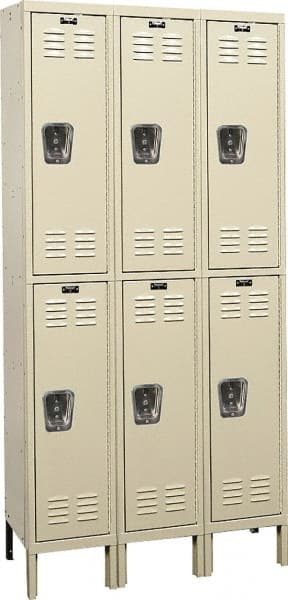 Hallowell - 6 Door, 2 Tier, Premium Wardrobe Lockers - Apex Tool & Supply