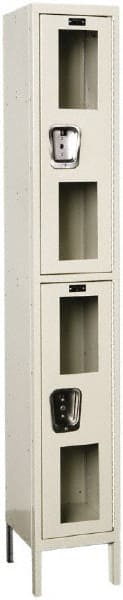 Hallowell - 2 Door, 2 Tier, Safety-View Wardrobe Lockers - Apex Tool & Supply