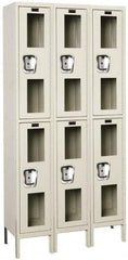 Hallowell - 6 Door, 2 Tier, Safety-View Wardrobe Lockers - Apex Tool & Supply