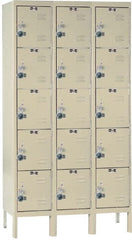 Hallowell - 15 Door, 5 Tier, Ready-Built Wardrobe & Box Lockers - Apex Tool & Supply