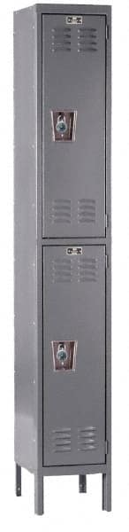 Hallowell - 2 Door, 2 Tier, Ready-Built Wardrobe & Box Lockers - Apex Tool & Supply