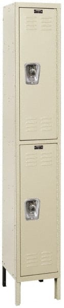 Hallowell - 2 Door, 2 Tier, Ready-Built Wardrobe & Box Lockers - Apex Tool & Supply