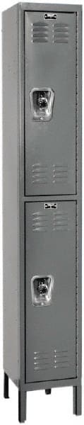 Hallowell - 2 Door, 2 Tier, Ready-Built Wardrobe & Box Lockers - Apex Tool & Supply