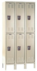 Hallowell - 6 Door, 2 Tier, Ready-Built Wardrobe & Box Lockers - Apex Tool & Supply