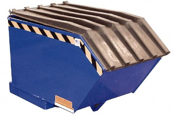 Vestil - Heavy-Duty Virgin Black Polyethylene Self-Dumping Hopper Poly Lid - Apex Tool & Supply