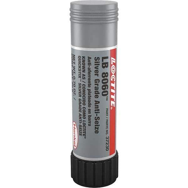 Loctite - 20 Gram Stick High Temperature Anti-Seize Lubricant - Silver Colored, -20 to 1,600°F, Silver Colored, Water Resistant - Apex Tool & Supply
