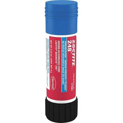Loctite - 9 g Stick, Blue, Medium Strength Semisolid Threadlocker - Series 248, 24 hr Full Cure Time, Hand Tool, Heat Removal - Apex Tool & Supply