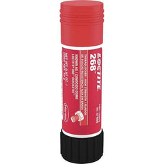 Loctite - 19 g Stick, Red, High Strength Semisolid Threadlocker - Series 268, 72 hr Full Cure Time, Hand Tool, Heat Removal - Apex Tool & Supply