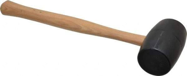 Garland - 1-3/16 Lb Head Rubber Mallet - 15-3/4" OAL, 13-1/2" Long Wood Handle - Apex Tool & Supply