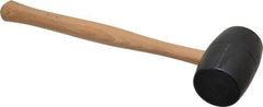 Garland - 1-3/16 Lb Head Rubber Mallet - 15-3/4" OAL, 13-1/2" Long Wood Handle - Apex Tool & Supply