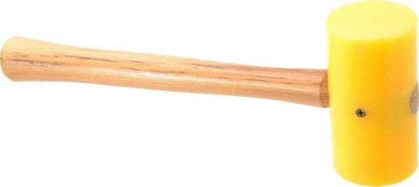 Garland - 1-1/4 Lb Head Plastic Mallet - 14" OAL, 14" Long Wood Handle - Apex Tool & Supply