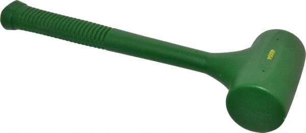 Garland - 48 oz Head 2-3/8" Face Diam Polyurethane Dead Blow Hammer - 14-1/2" OAL, Polyurethane Handle - Apex Tool & Supply