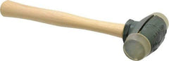 Garland - 2 Lb Head 1-1/2" Face Urethane Split Head Hammer - Wood Handle - Apex Tool & Supply