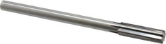 Made in USA - 0.675" Carbide-Tipped 6 Flute Chucking Reamer - Straight Flute, 9/16" Straight Shank, 2-1/4" Flute Length, 9" OAL - Apex Tool & Supply
