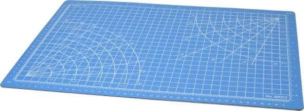 Excel - 18 x 12" Self Healing Cutting Mat - Blue, 3/32" Thick - Apex Tool & Supply