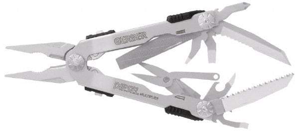 Gerber - 14 Piece, Multi-Tool Set - 6-3/8" OAL, 5" Closed Length - Apex Tool & Supply