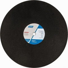 Norton - 20" Zirconia Alumina Cutoff Wheel - 5/32" Thick, 1" Arbor, 2,710 Max RPM, Use with Stationary Grinders - Apex Tool & Supply
