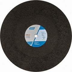 Norton - 20" Zirconia Alumina Cutoff Wheel - 3/16" Thick, 1" Arbor, 2,710 Max RPM, Use with Stationary Grinders - Apex Tool & Supply
