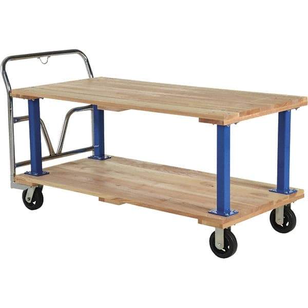 Vestil - 1,600 Lb Capacity Hardwood Platform Truck - Hardwood Deck, 30" OAW - Apex Tool & Supply