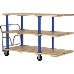 Vestil - 1,600 Lb Capacity Hardwood Platform Truck - Hardwood Deck, 36" OAW - Apex Tool & Supply