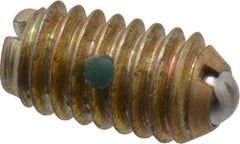 Gibraltar - 5/16-18, 0.156" Ball Diam, 37/64" Body Length, 0.04" Max Ball Reach, Threaded Ball Plunger - Steel Body, Steel Ball, 6 Lb Initial End Force, 17 Lb Final End Force, Locking Element - Apex Tool & Supply