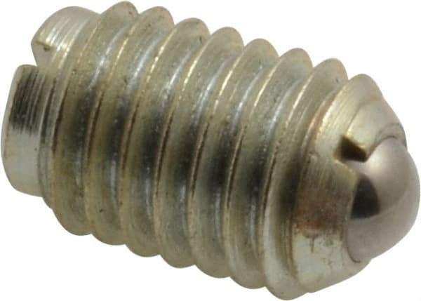 Gibraltar - 1/2-13, 0.281" Ball Diam, 3/4" Body Length, 0.072" Max Ball Reach, Threaded Ball Plunger - Steel Body, Steel Ball, 6 Lb Initial End Force, 30 Lb Final End Force - Apex Tool & Supply