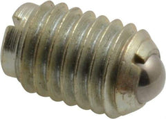 Gibraltar - 1/2-13, 0.281" Ball Diam, 3/4" Body Length, 0.072" Max Ball Reach, Threaded Ball Plunger - Steel Body, Steel Ball, 6 Lb Initial End Force, 30 Lb Final End Force - Apex Tool & Supply
