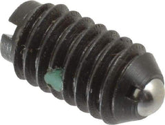 Gibraltar - 5/16-18, 0.156" Ball Diam, 37/64" Body Length, 0.04" Max Ball Reach, Threaded Ball Plunger - Steel Body, Steel Ball, 4 Lb Initial End Force, 9 Lb Final End Force, Locking Element - Apex Tool & Supply