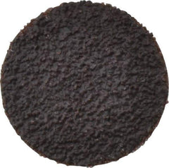 Tru-Maxx - 1" Disc Diam, 40 Grit, Aluminum Oxide Quick Change Disc - Type R Attaching System, Coated, Brown, Coarse Grade, 30,000 RPM - Apex Tool & Supply