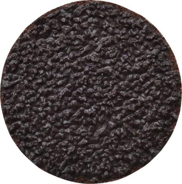 Tru-Maxx - 1-1/2" Disc Diam, 24 Grit, Aluminum Oxide Quick Change Disc - Type R Attaching System, Coated, Brown, Very Coarse Grade, 30,000 RPM - Apex Tool & Supply